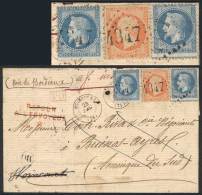 21/DE/1868 DARGNIES - ARGENTINA: Letter Originally Franked By Yv.29B And Returned To Sender Due To Insufficient... - Sonstige & Ohne Zuordnung