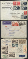 3 Airmail Covers Sent To Argentina Between 1949 And 1950, Very Handsome. - Altri & Non Classificati