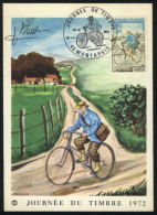 Maximum Card Of MAR/1972: Bicycle, With Special Pmk, VF Quality - Autres & Non Classés