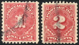 Sc.J59/J60, 1916 Complete Set Of 2 Unwatermarked Values, Perf 10, VF Quality, Rare, Catalog Value US$775. - Postage Due