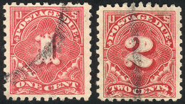 Sc.J59/J60, 1916 Complete Set Of 2 Unwatermarked Values, Perf 10, VF Quality, Rare, Catalog Value US$775. - Segnatasse