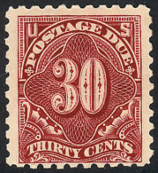 Sc.J57, 1914 30c. Perforation 10 And Letters Wmk, VF Quality, Catalog Value US$225. - Segnatasse