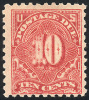 Sc.J56a, 1914 10c. Light Rose, Perf 10, VF Quality, Catalog Value US$80. - Taxe Sur Le Port