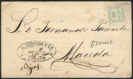Price List Of The Year 1876 Franked With ¼c. Stamp, Sent From La Coruña To Orense, Very Interesting! - Other & Unclassified