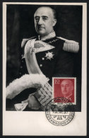 General FRANCO, Maximum Card Of JA/1959, VF Quality - Maximum Cards