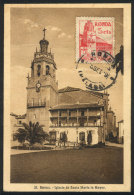 RONDA: Church, Maximum Card Of 5/SE/1939 With Municipal Cinderella, VF Quality - Cartes Maximum