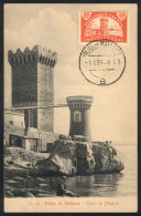 PALMA DE MALLORCA: Tower Of Pelaire, Maximum Card Of AP/1938, With Cinderella "Cruzada Contra El Paro", VF Quality - Tarjetas Máxima