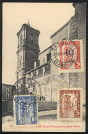 TAFALLA: Church Of Santa Maria, Maximum Card Of AU/1937, VF Quality - Cartes Maximum