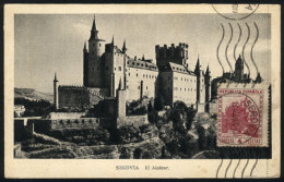 SEGOVIA: Alcázar, Maximum Card Of AU/1935, With Some Stain Spots On Back, Good Front - Cartes Maximum