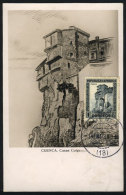 CUENCA: Hanging Houses, Maximum Card Of JA/1933, VF Quality - Cartes Maximum