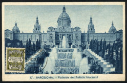 BARCELONA: National Palace, Maximum Card Of DE/1931, VF Quality - Tarjetas Máxima