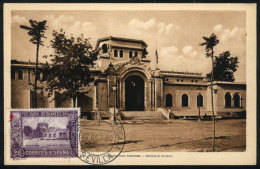SEVILLA: Ibero-American Expo, Pavilion Of Uruguay, Maximum Card Of 12/OC/1930, With Special Pmk, VF Quality - Maximum Cards
