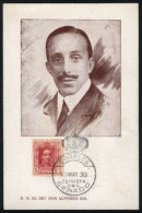 King Don Alfonso XIII, Maximum Card Of MAY/1930, Fine Quality - Maximum Cards