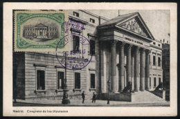 MADRID: Congress Of Deputies, Maximum Card Of 20/AP/1916, VF Quality - Tarjetas Máxima