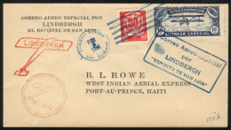 6/FE/1928 Santo Domingo - Port-Au-Prince (Haiti): First Flight (Müler 7), The Pilot Was Lindbergh, With... - República Dominicana