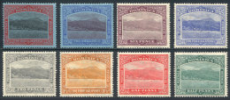 Sc.56/63, 1921 Mountains, Ports, Complete Set Of 8 Values, Mint Lightly Hinged, VF Quality, Catalog Value US$113+ - Dominique (...-1978)