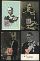 4 Maximum Cards Of 1948, KINGS + Industrialist JC Jacobsen, Fine General Quality - Cartoline Maximum