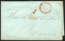 Entire Letter Sent From Habana To Matanzas On 12/JA/1846, VF! - Other & Unclassified