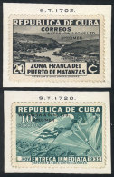 Sc.936 + E9, 20c. Yurumi River And 10c. Revolution, SPECIMENS Of Waterlow & Sons Ltd. In Colors Different From... - Otros & Sin Clasificación