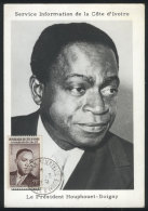 President Houphouet-Boigny, Maximum Card Of 1961, VF Quality - Côte D'Ivoire (1960-...)