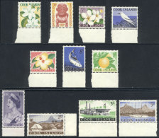 Sc.148/158, 1963 Flowers, Birds, Fish, Ships, Complete Set Of 11 Unmounted Values, Excellent Quality, Catalog Value... - Cook Islands