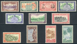 Sc.131/140 + Color And Paper Variety Of 3p., 1949 Maps And Ships, Complete Set Of 10 Unmounted Values, Excellent... - Cook