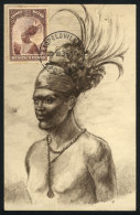 Native Man, Ethnics, Maximum Card Of DE/1935, The Stamp With Some Staining - Other & Unclassified