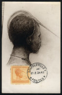 Ubangi Woman, Ethnics, Maximum Card Of 20/FE/1934, The Stamp With Little Staining On The Perforations - Otros & Sin Clasificación