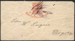 5c. "Serovico Postal Ferreo" Stationery Cover Sent To Bogotá In MAY/1894, With Violet Oval "Ferrocarril De... - Colombia