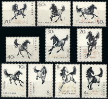 Sc.1389/1398, 1978 Horses, Cmpl. Set Of 10 Values, MNH But The Gum Barely Toned, Good Appearance, Catalog Value... - Nuovi