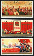 Sc.1215/1217, 1975 National People's Congress, Cmpl. Set Of 3 Values, MNH, Excellent Quality! - Nuovi