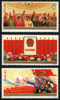 Sc.1215/1217, 1975 National People's Congress, Cmpl. Set Of 3 Values, MNH, Excellent Quality! - Nuevos