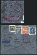 Airmail Cover Sent From Valparaiso To Germany On 8/OC/1935 Via Condor, With Special Commemorative Postmark, Minor... - Chile