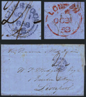 Entire Letter Sent From Valparaiso To Liverpool On 15/SE/1858 By British Mail, With An English Arrival Mark Of... - Chile