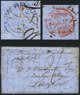 Entire Letter Posted From Valparaiso To Liverpool On 30/AP/1858 Via British Mail, The Long Content Is Written In... - Chile