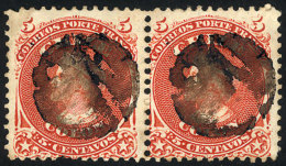 Yv.13 (Sc.16), Pair With Mute Cancel Of Unknown Origin, VF Quality! - Chile