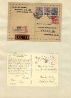 Album With Large Number Of Covers And Cards Of Circa 1945/1990, Most With Interesting Special Postmarks, Also Some... - Verzamelingen & Reeksen