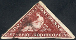 Sc.12b, 1863/4 1p. Red Chestnut, With Minor Defect On Reverse, Very Nice Front, Catalog Value US$275. - Cape Of Good Hope (1853-1904)