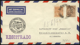 Cover Flown By ZEPPELIN, Sent From Pernambuco To Germany On 31/OC/1935, VF Quality! - Covers & Documents