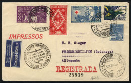 Cover Flown By ZEPPELIN, Sent From Rio To Germany On 11/OC/1935, VF Quality! - Briefe U. Dokumente