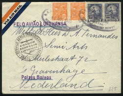 Airmail Cover Sent From Natal To Netherlands On 7/OC/1935 By Lufthansa, VF Quality! - Covers & Documents