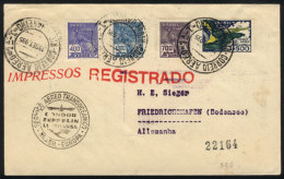 Cover Flown By ZEPPELIN, Sent From Rio De Janeiro To Germany On 13/SE/1935, VF Quality! - Covers & Documents