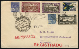 Cover Flown By ZEPPELIN, Sent From Rio De Janeiro To Germany On 2/AU/1935, VF Quality! - Briefe U. Dokumente