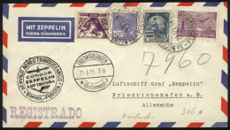 Cover Flown By ZEPPELIN, Sent From Rio De Janeiro To Germany On 19/JUN/1935, VF Quality! - Briefe U. Dokumente