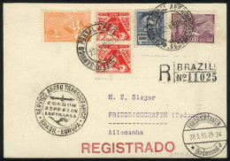 Card Flown By ZEPPELIN, Sent From Rio De Janeiro To Germany On 22/MAY/1935, VF Quality! - Briefe U. Dokumente