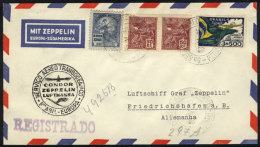 Cover Flown By ZEPPELIN, Sent From Rio De Janeiro To Germany On 8/MAY/1935, VF Quality! - Briefe U. Dokumente