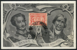 Emperor Pedro I And José Bonifacio, Independence, Maximum Card Of SE/1930, VF - Cartoline Maximum