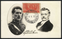 King Albert I Of Belgium And President Epitacio PESSOA, Maximum Card Of MAY/1930, VF - Maximum Cards