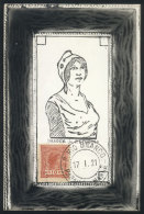 Maximum Card Of JA/1921: Symbol Of The Republic, VF - Cartoline Maximum