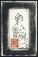 Maximum Card Of JA/1921: Symbol Of The Republic, VF - Cartes-maximum